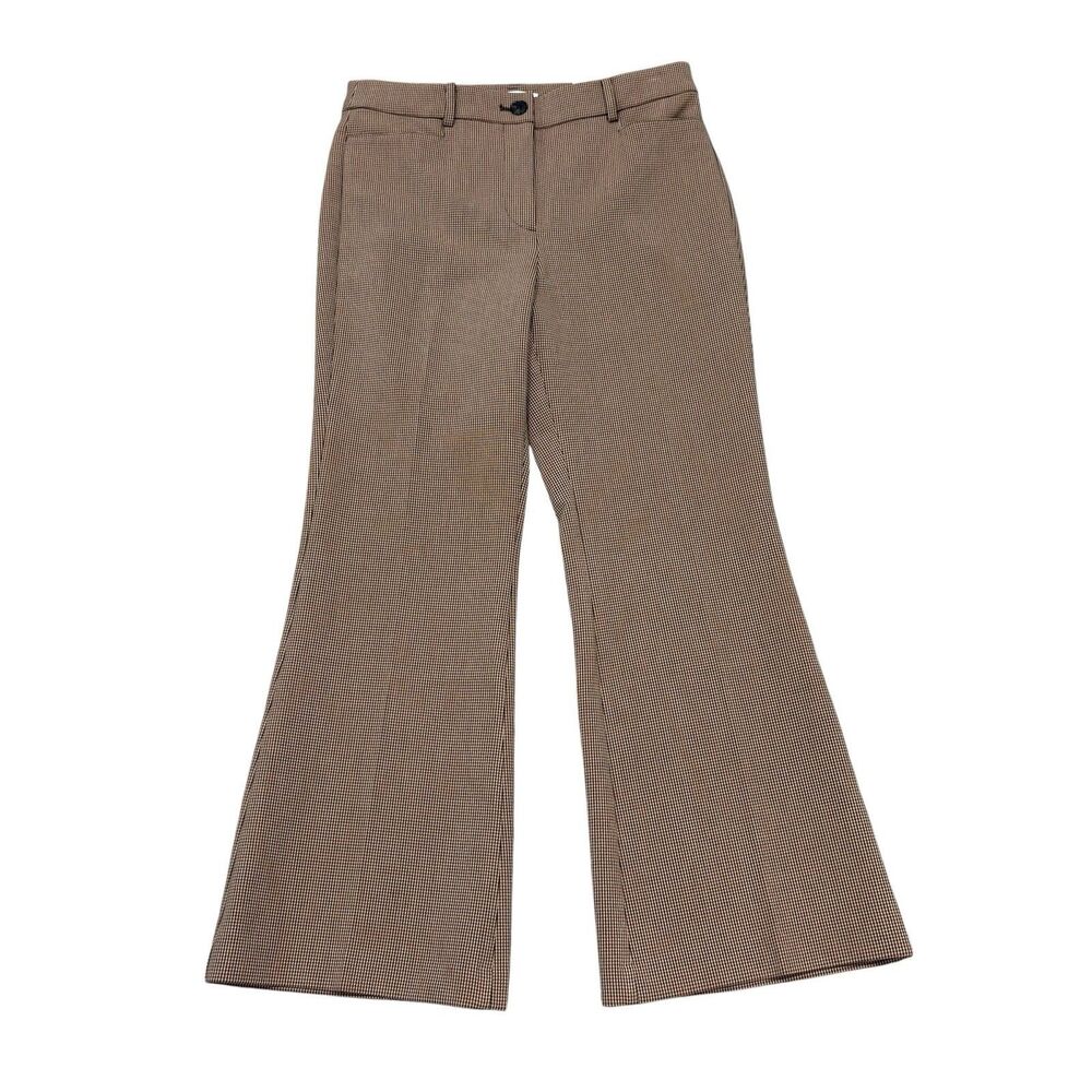 LOFT The Sutton Flare Curvy Plaid Checkered Pants 10P Petite